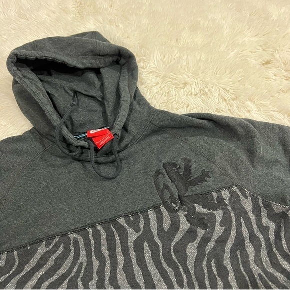 Nike Lebron Safari Print Mens Hoodie Black & Gray Size Small - Picture 5 of 12